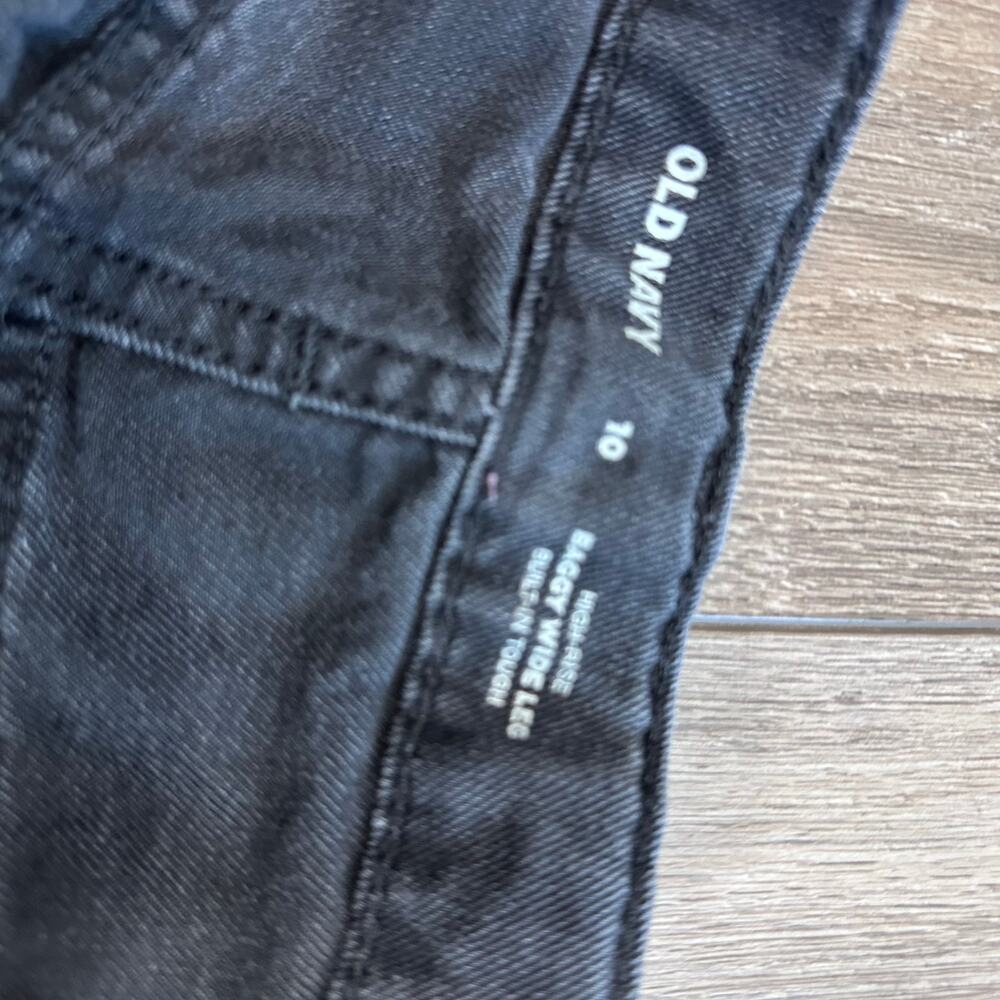 Old Navy Kids' High-Waisted Baggy Wide-Leg Jeans - Size 10 - Picture 5 of 8